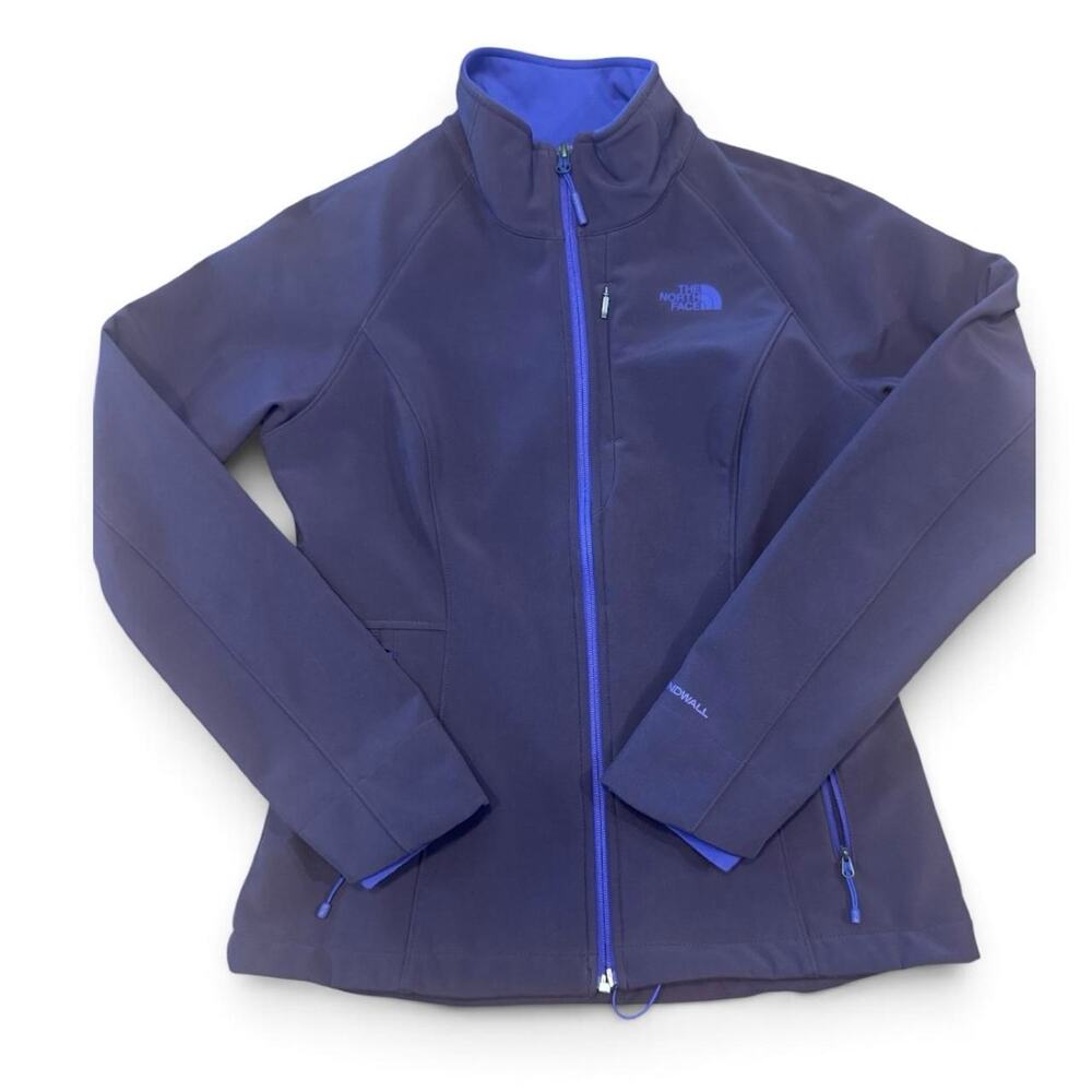 The North Face Women’s Medium WindWall Softshell Jacket Purple Full Zip